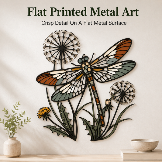 Product Truth - Dragonfly Wall Art Metal Wall Art Outdoor Wall Art Wildflower