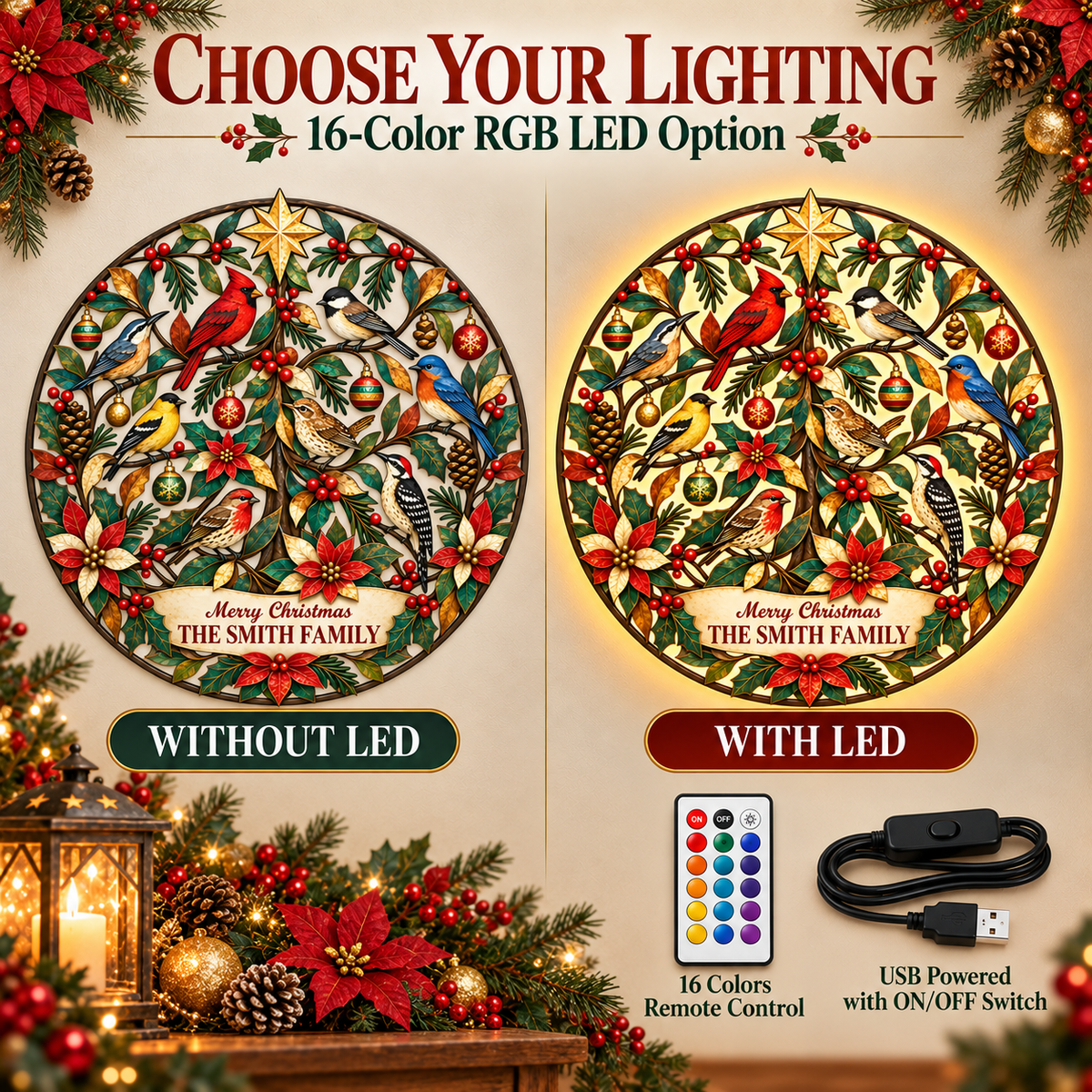 Personalized Christmas Wall Art 6