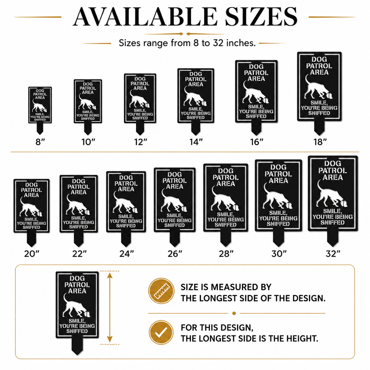 Personalized Dog Warning Sign Metal Garden Stake Custom Dog Breed Yard Sign Beware of Dog Outdoor Security Sign — main 19