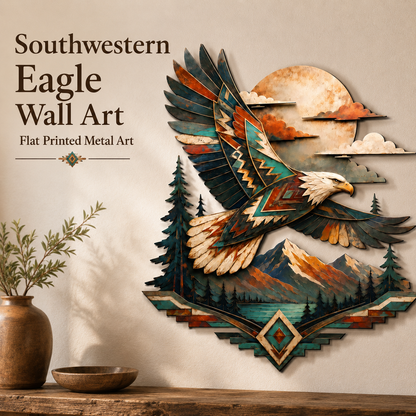 Hero Thumbnail (1) - Bald Eagle Metal Wall Art Wildlife Wall Decor Southwestern Eagle