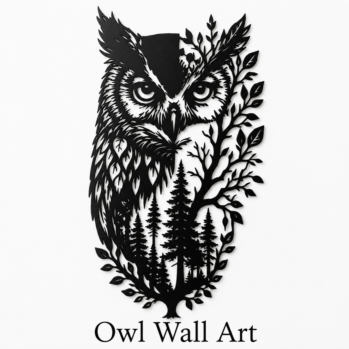 Hero Thumbnail (2) - Owl Metal Wall Art Wildlife Wall Decor Woodland Cabin Decor