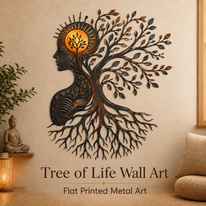 Hero Thumbnail - Tree of Knowledge Metal Wall Art Human Mind Brain Art