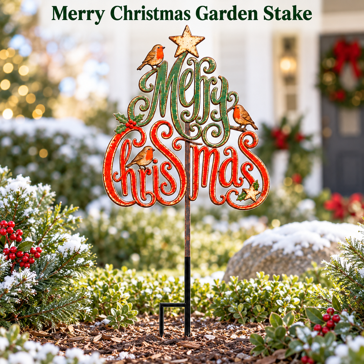 Christmas Garden Stake 1