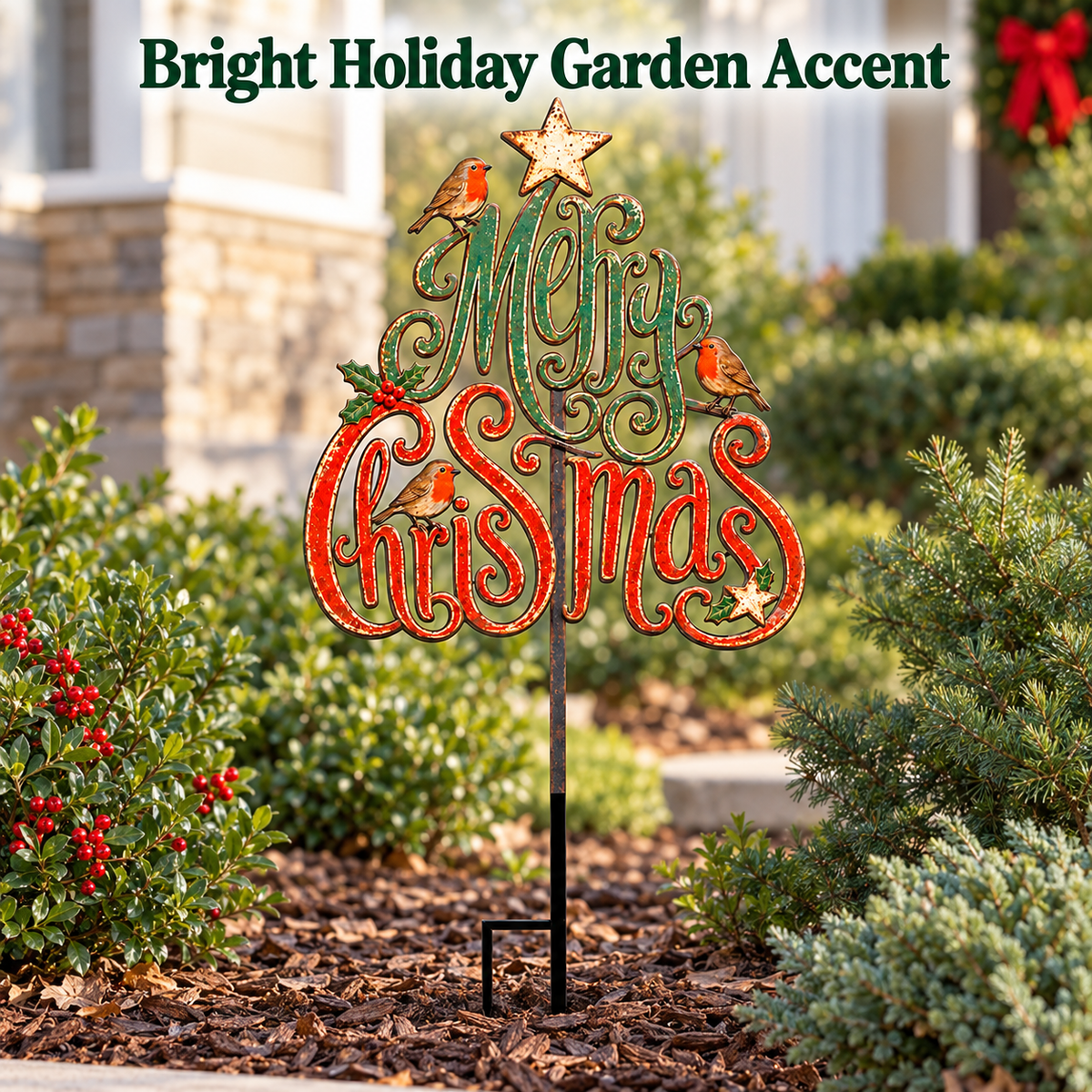 Christmas Garden Stake 4