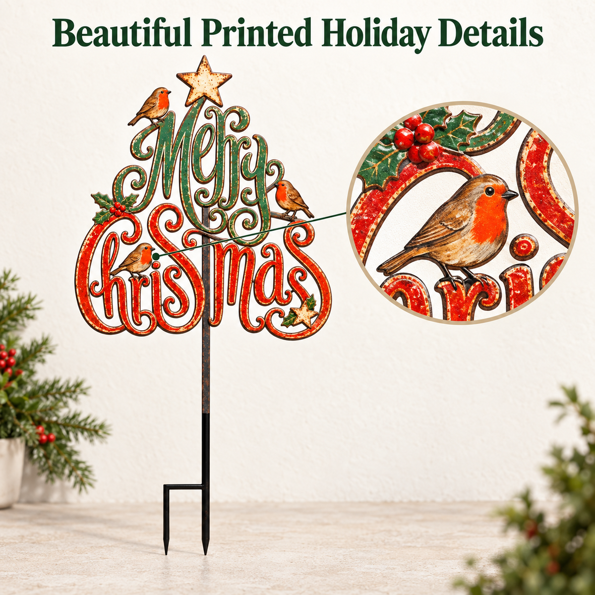 Christmas Garden Stake 6