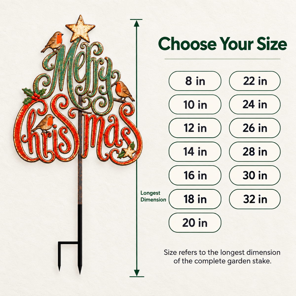 Christmas Garden Stake 7