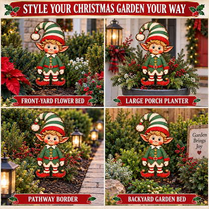 Christmas Elf Metal Wall Art 8