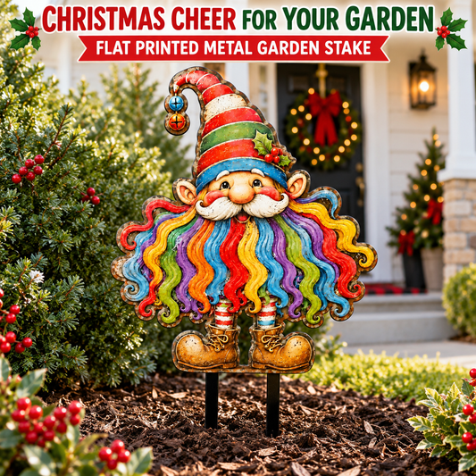 Christmas Gnome Garden Stake 1