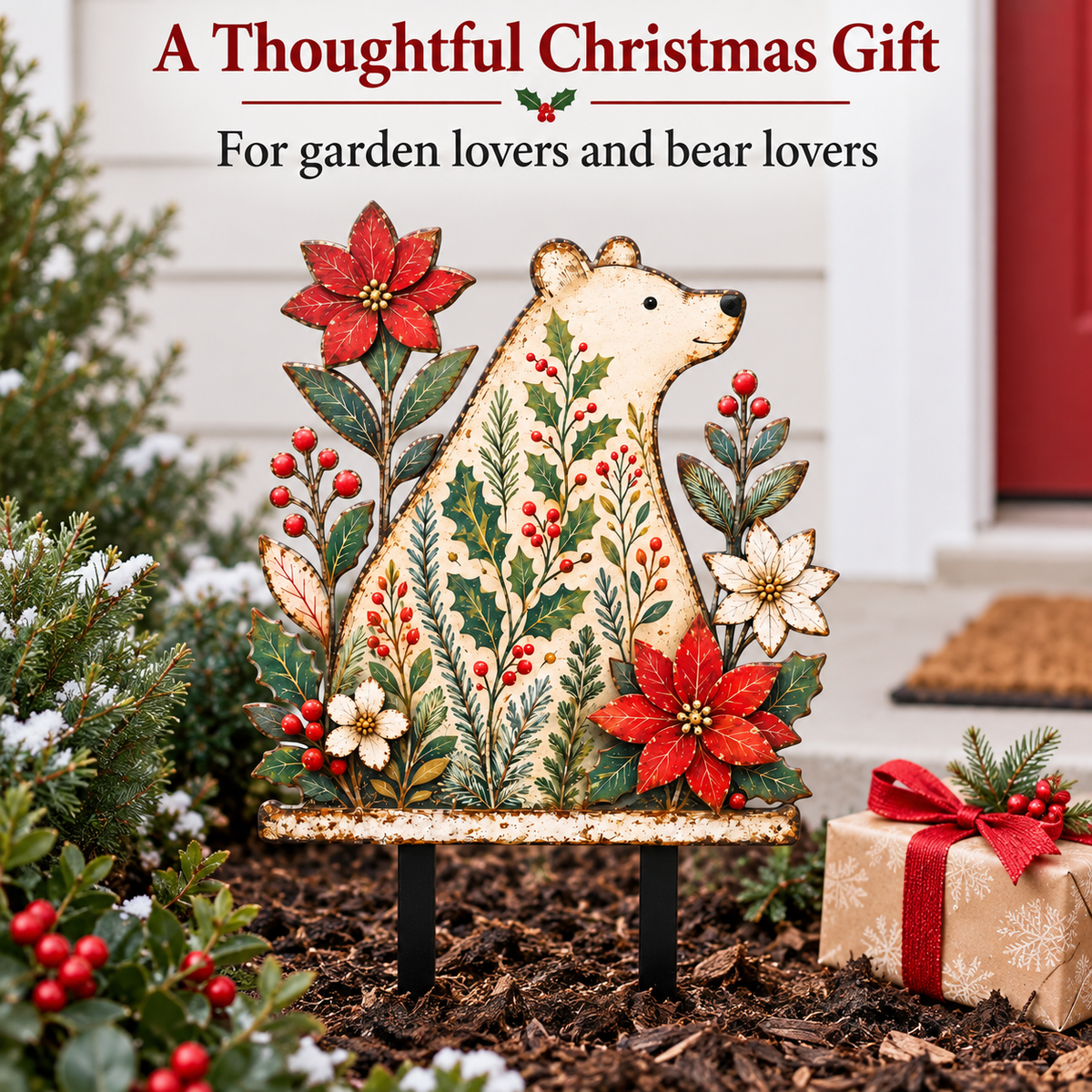 Christmas Bear Garden Stake 7