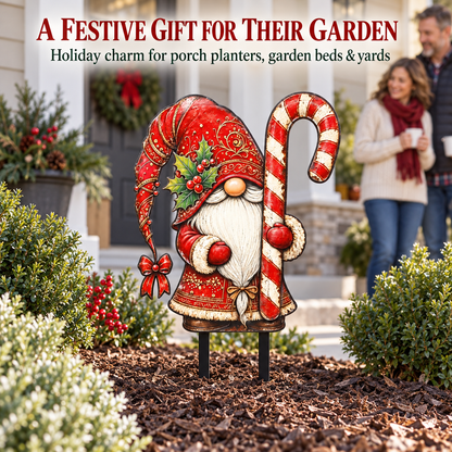 Christmas Gnome Garden Stake 7
