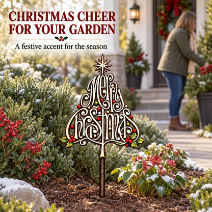 Merry Christmas Garden Stake 7