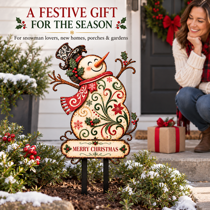 Snowman Garden Stake 6