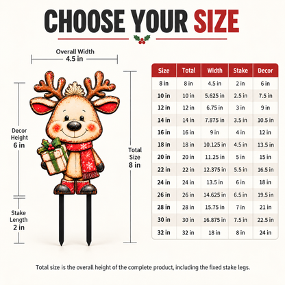 Christmas Reindeer Garden Stake 2