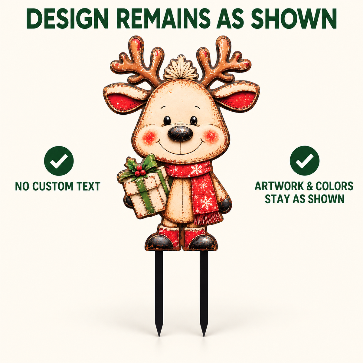 Christmas Reindeer Garden Stake 6