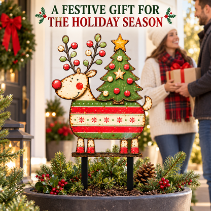 Christmas Reindeer Garden Stake 6