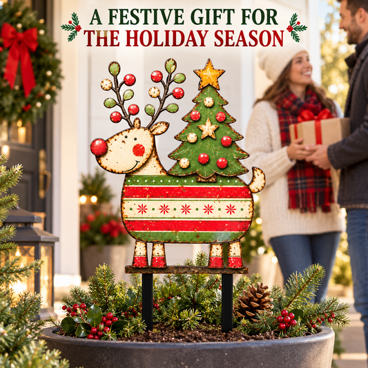 Christmas Reindeer Garden Stake 6