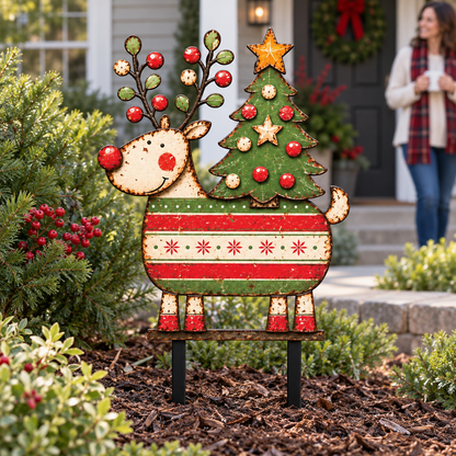 Christmas Reindeer Garden Stake 8