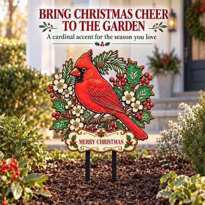 Cardinal garden stake