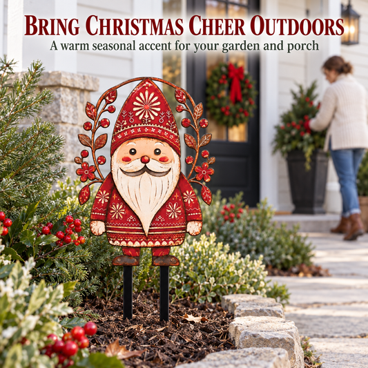 Santa Garden Stake 7