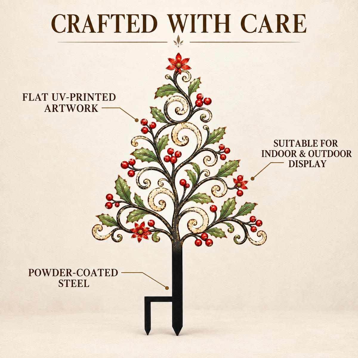 Christmas Metal Garden Stake 2