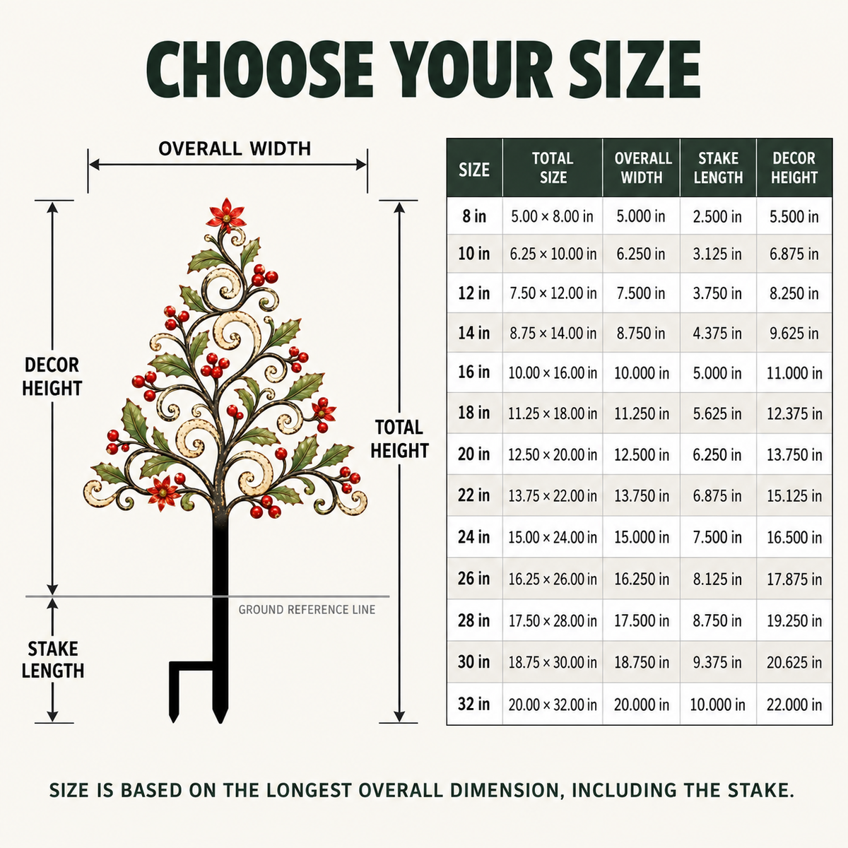 Christmas Metal Garden Stake 3