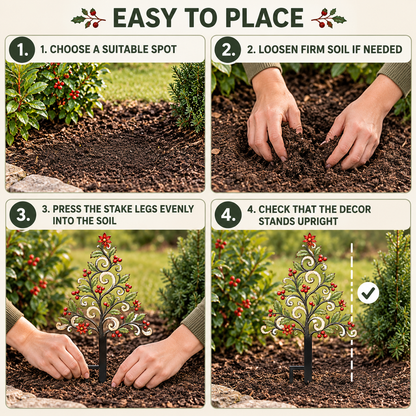 Christmas Metal Garden Stake 4