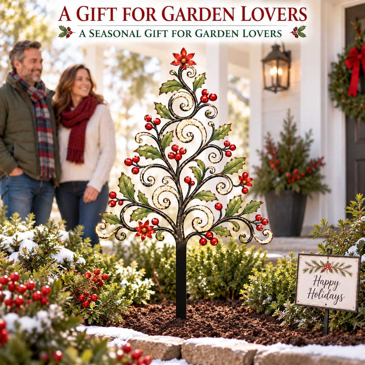 Christmas Metal Garden Stake 6