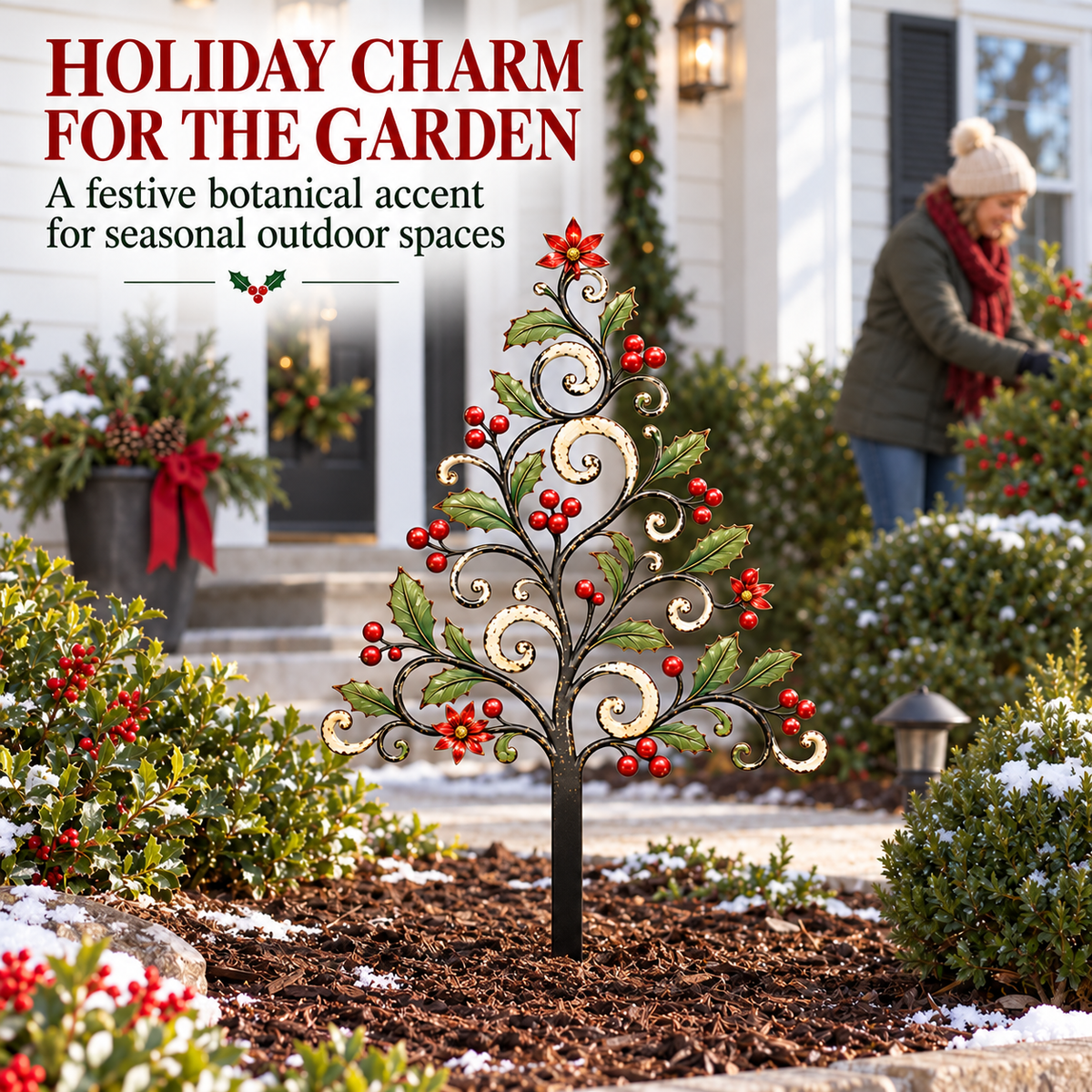 Christmas Metal Garden Stake 8