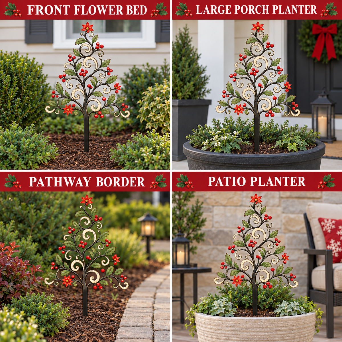 Christmas Metal Garden Stake 9