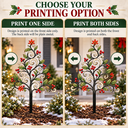 Christmas Metal Garden Stake 12