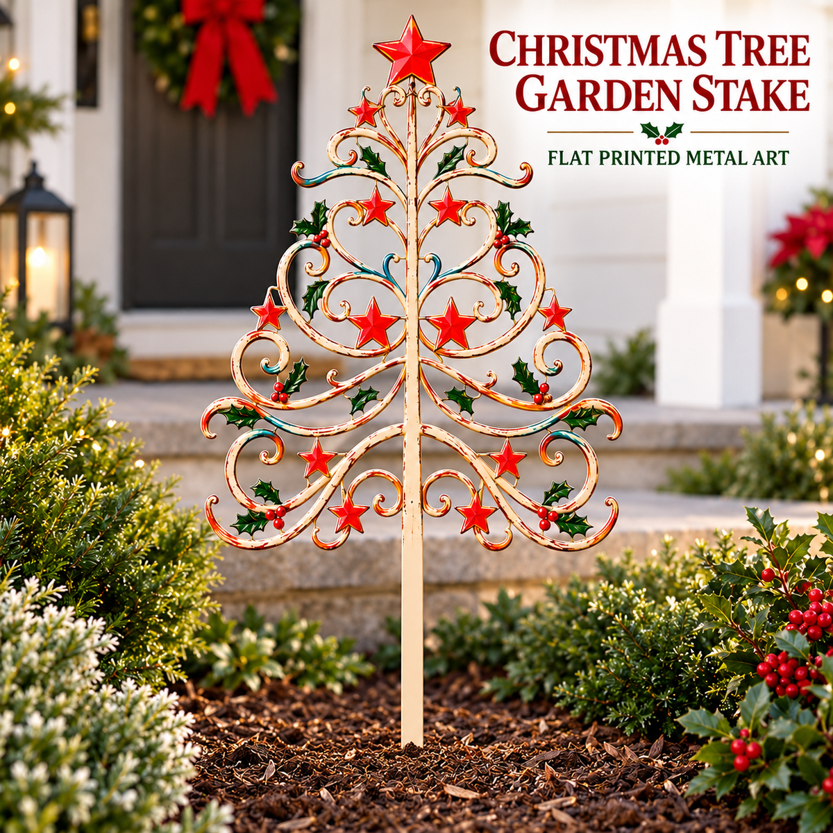 Christmas Tree Garden Stake 1