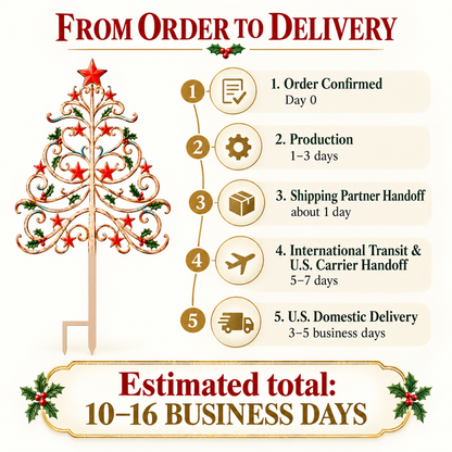 Christmas Tree Garden Stake 5