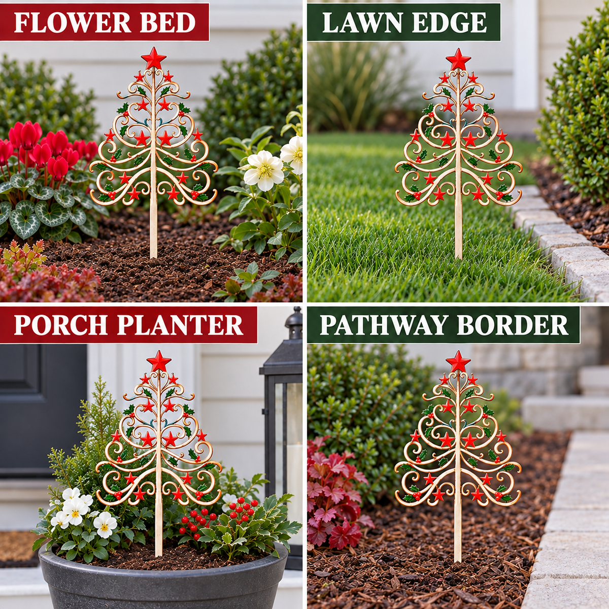 Christmas Tree Garden Stake 7