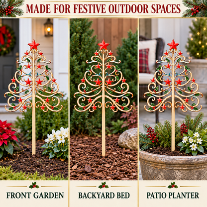 Christmas Tree Garden Stake 9