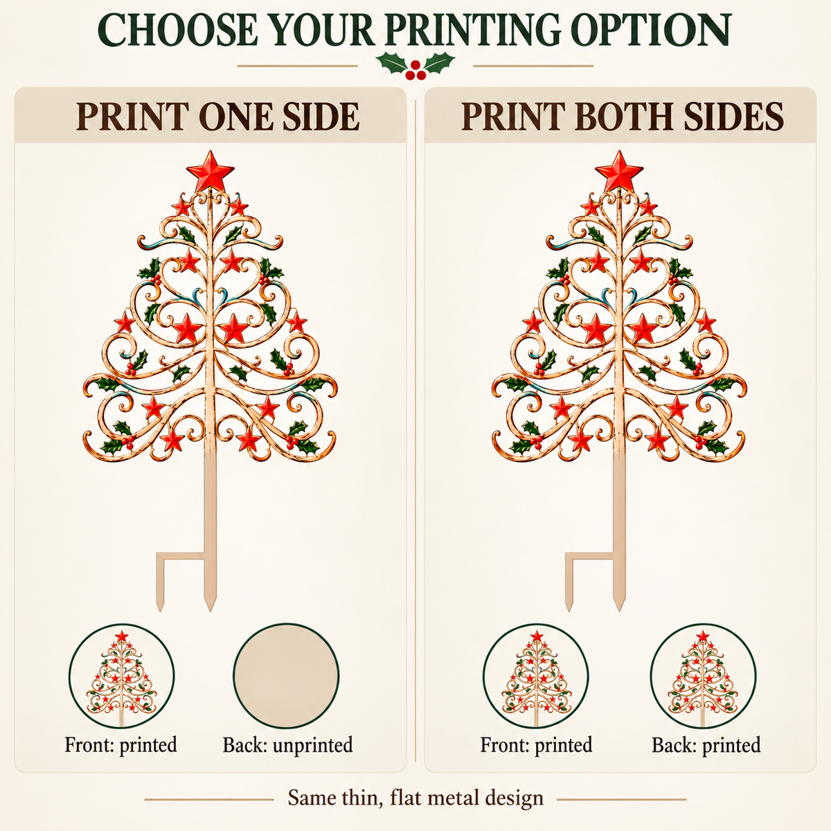 Christmas Tree Garden Stake 10