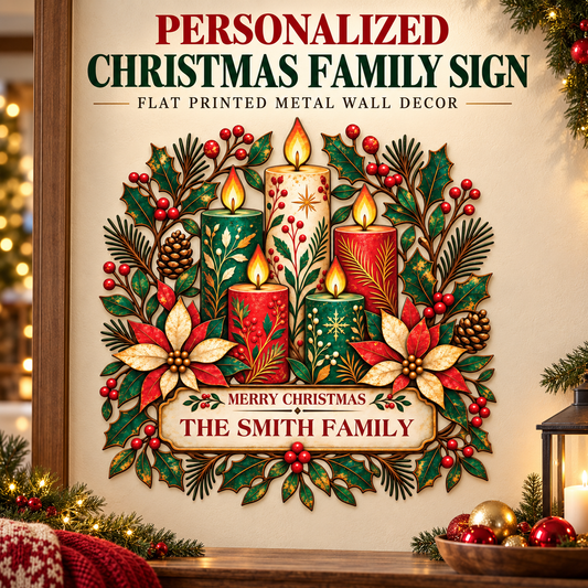 Personalized Christmas Family Sign 1