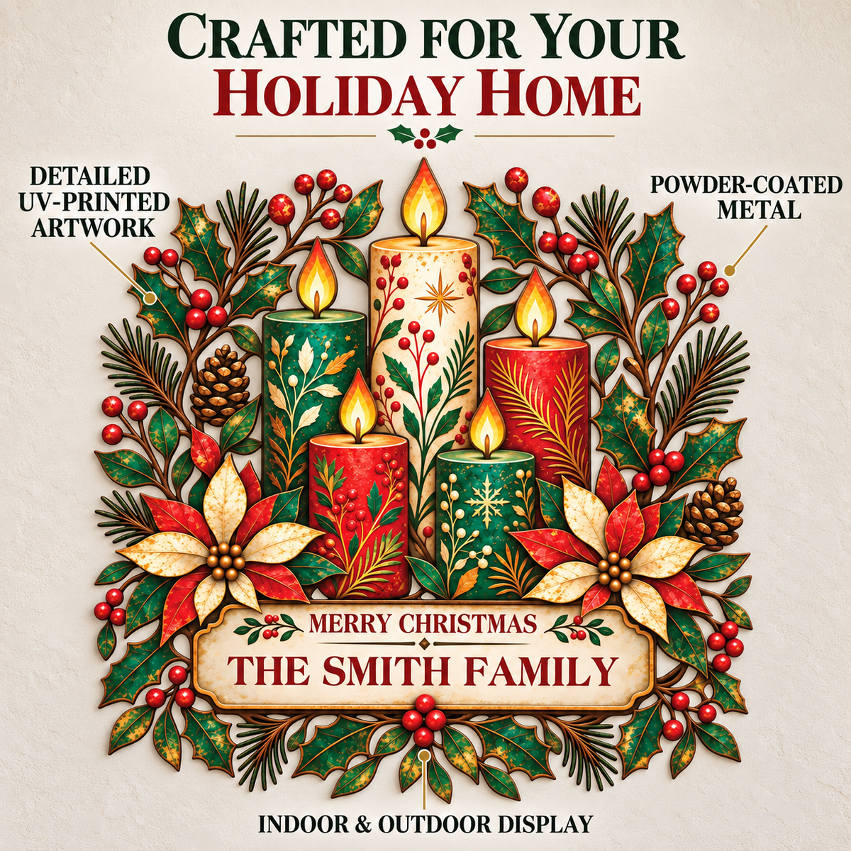 Personalized Christmas Family Sign 2