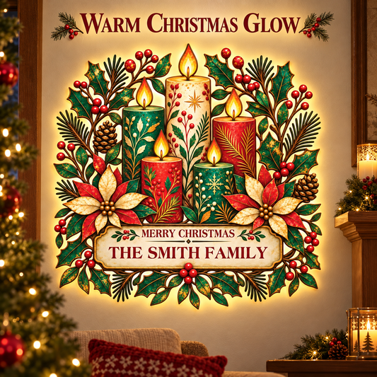 Personalized Christmas Family Sign 4