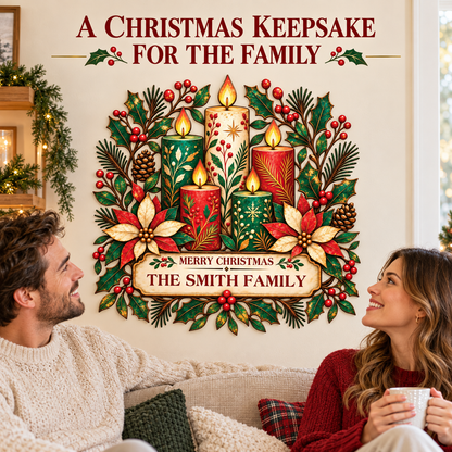 Personalized Christmas Family Sign 9