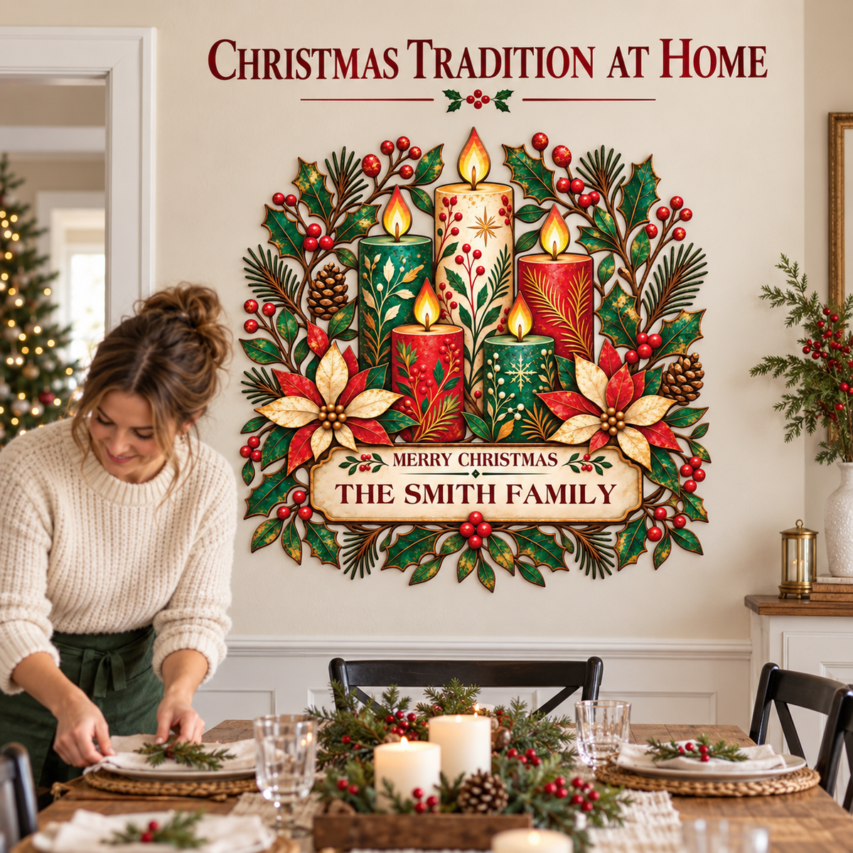 Personalized Christmas Family Sign 11