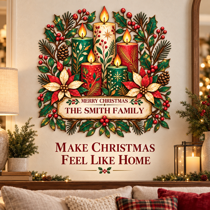 Personalized Christmas Family Sign 16