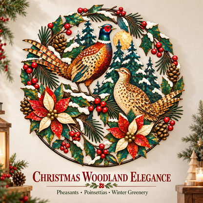 Christmas Pheasant Wall Art 1
