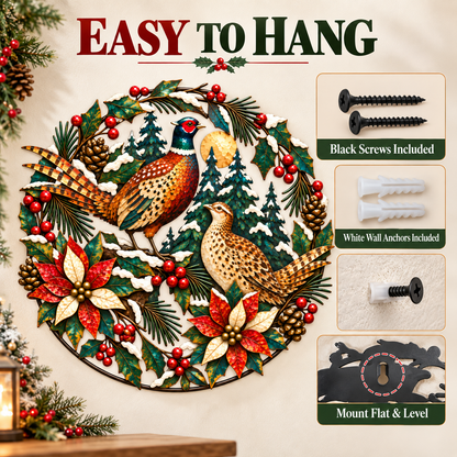 Christmas Pheasant Wall Art 3