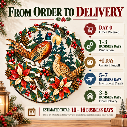 Christmas Pheasant Wall Art 4