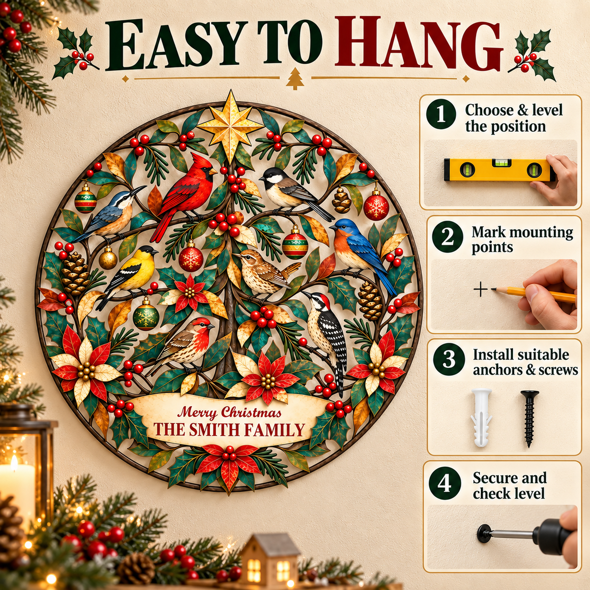 Personalized Christmas Wall Art 3