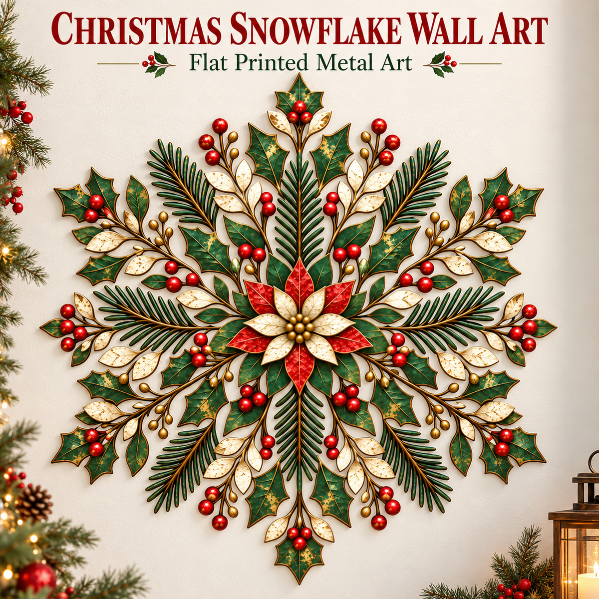 Christmas Snowflake Wall Art - Main Hero
