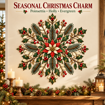 Christmas Snowflake Wall Art - Lifestyle Scene