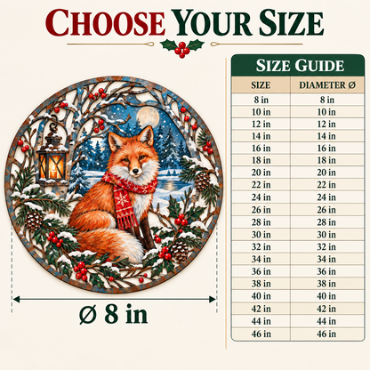 Christmas Fox Wall Art 3