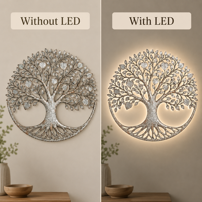 Main_10 - Tree of Life Metal Wall Art Heart Leaf Family Tree