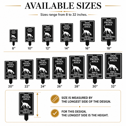 Personalized Dog Warning Sign Metal Garden Stake Custom Dog Breed Yard Sign Beware of Dog Outdoor Security Sign — main 19